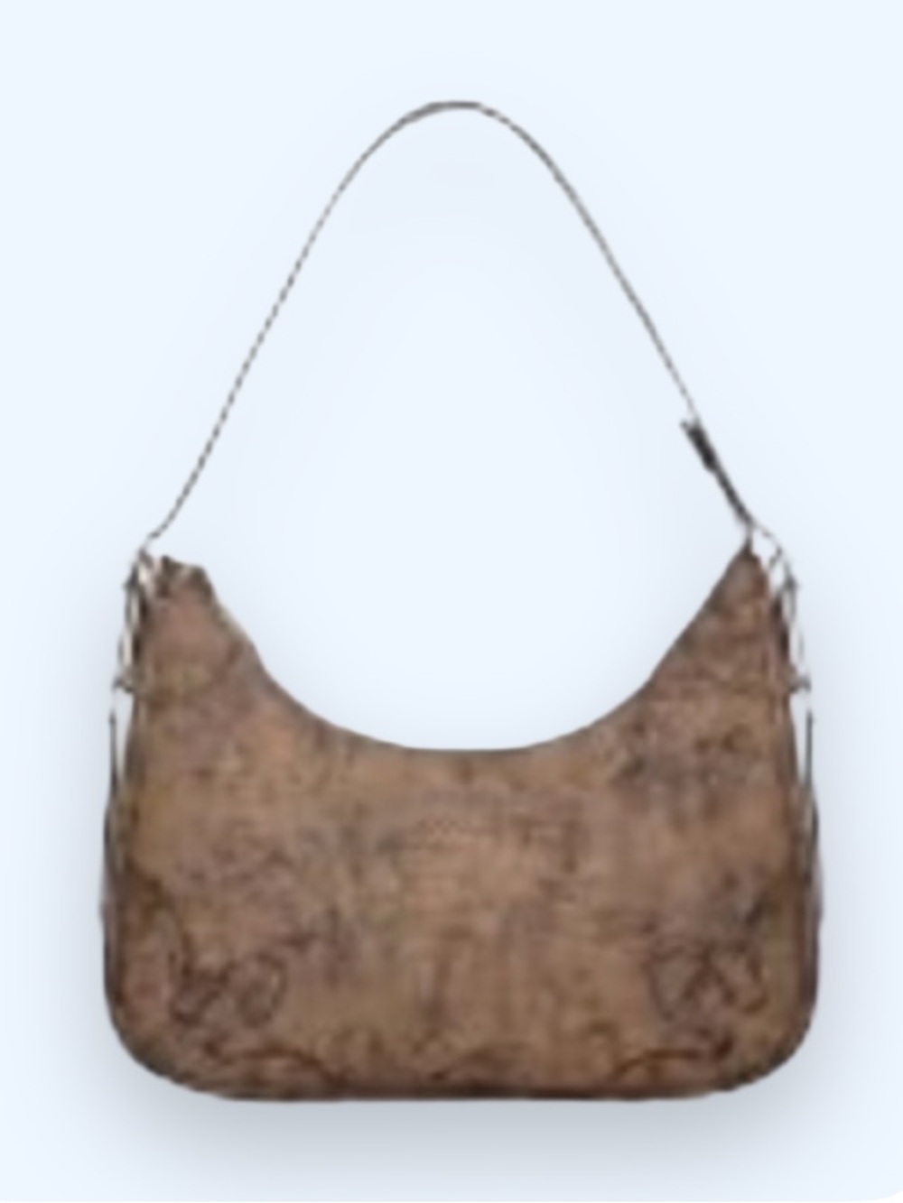 Classic Brown Patterned Shoulder Bag